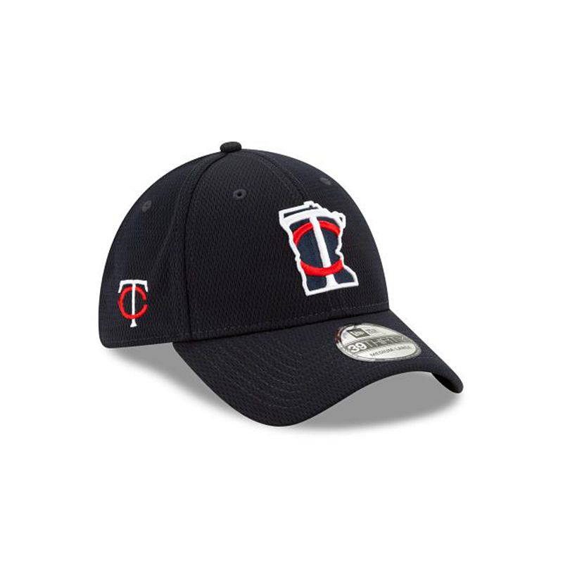 MLB Minnesota Twins 2021 Spring Training 39Thirty Stretch Fit (ZIS5214) - Blue New Era Caps